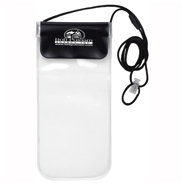9 7/8" x 3 3/4" water resistant cellphone pouch with 21"... from ASI 62660 Innovation Line