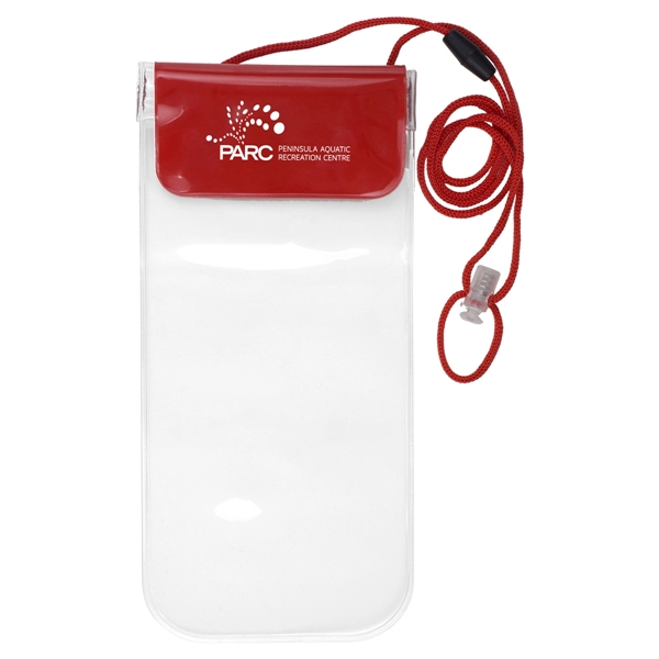 9 7/8" x 3 3/4" water resistant cellphone pouch with 21"... from ASI 62660 Innovation Line