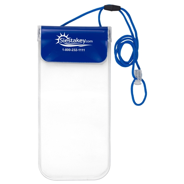9 7/8" x 3 3/4" water resistant cellphone pouch with 21"... from ASI 62660 Innovation Line
