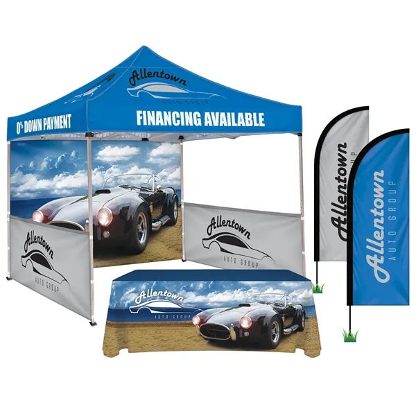 Includes 10' Square Tent w/ One Full Double Sided Wall, 2... from ASI 80228 Quinn