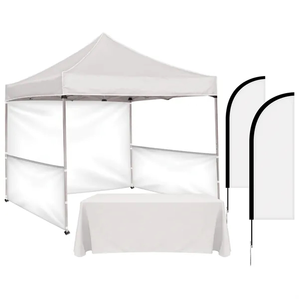 Includes 10' Square Tent w/ One Full Double Sided Wall, 2... from ASI 80228 Quinn