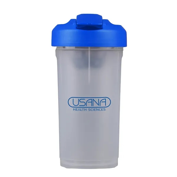 24 oz. shaker bottle with flip-top lid and shaker top design... from ASI 52840 Evans Manufacturing