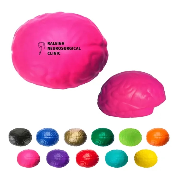 2.25" x 2.25" brain shaped stress reliever.... from ASI 63549 Jornik Manufacturing Corp / Jornik