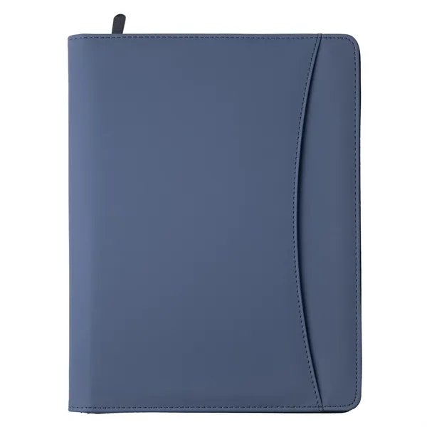 Consul Zippered Portfolio. Thermal reactive leatherette for dark-toned deboss.... from ASI 46755 Cosmo Promos