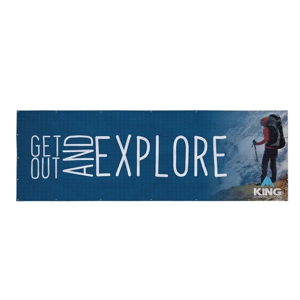 60" x 15' mesh vinyl fence banner with hems, grommets and... from ASI 87188 Showdown Displays