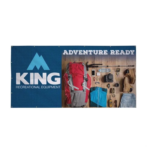 60" x 10' mesh vinyl fence banner with hems, grommets and... from ASI 87188 Showdown Displays