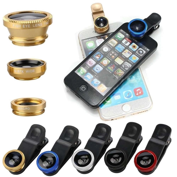 3 in 1 Clip-on fish-eye lens for all smartphones.... from ASI 31978 Admanline / Admanline