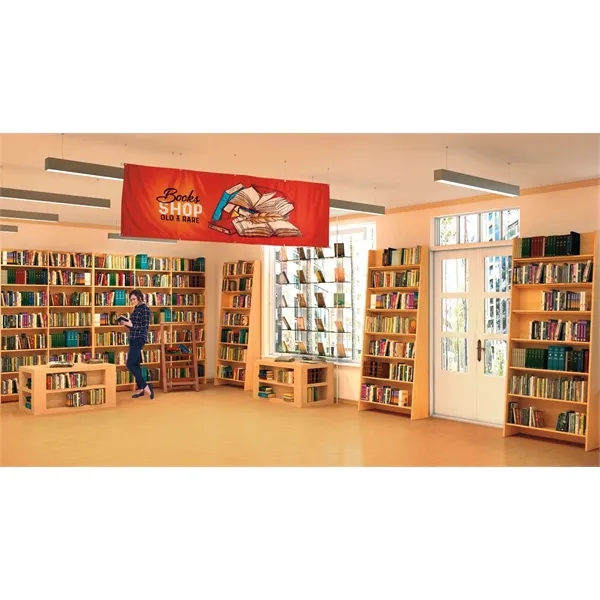 3' x 8' banner made of shiny polyester poplin satin with... from ASI 87188 Showdown Displays