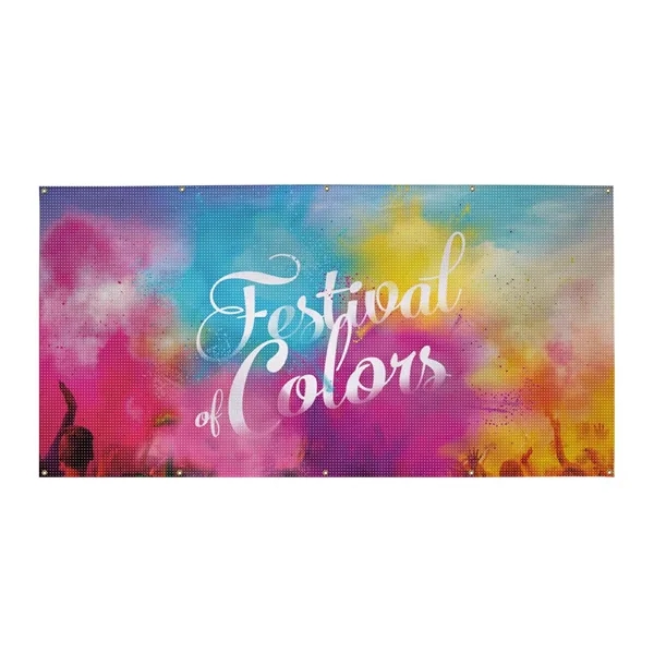 4' x 8' mesh vinyl banner with single sided graphics.... from ASI 87188 Showdown Displays