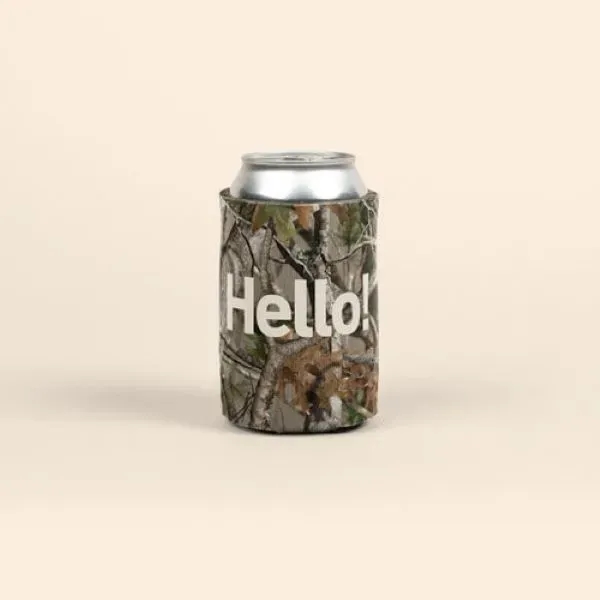 Trademark camouflage can insulator, 1/8" high-density open-cell scuba foam.... from ASI 74710 Numo / NUMO