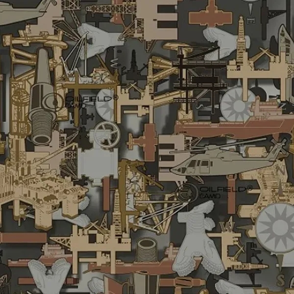 Trademark camouflage can insulator sleeve, 1/8" high-density open-cell scuba foam.... from ASI 74710 Numo / NUMO