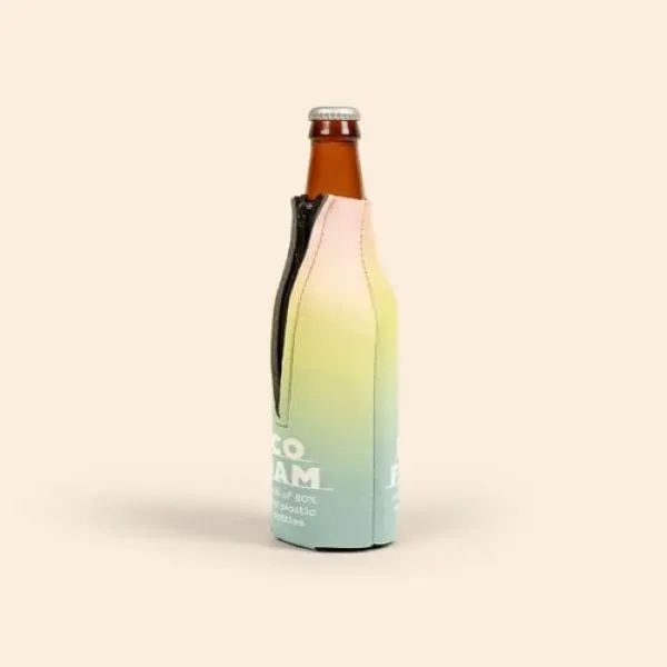 Four-color process zippered eco-bottle insulator, 1/8" high density scuba foam.... from ASI 74710 Numo / NUMO