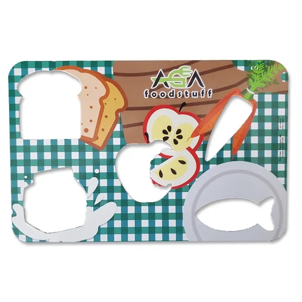 4 7/8" x 7 1/2" chipboard healthy eating stencil with food... from ASI 44830 The Chest