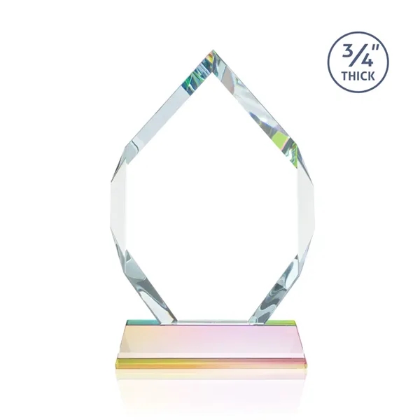 Starfire diamond shape award on a tall tapered Optical Base.... from ASI 84592 St Regis Group / St Regis