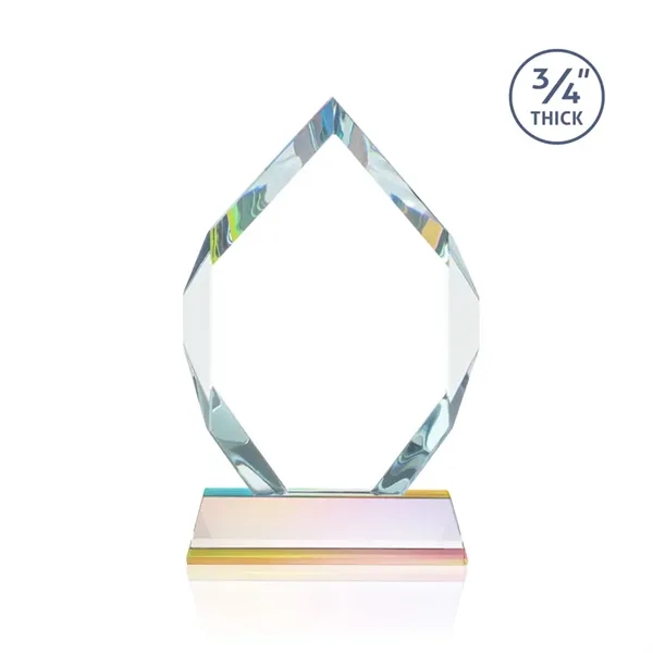 Starfire diamond shape award on a tall tapered Optical Base.... from ASI 84592 St Regis Group / St Regis