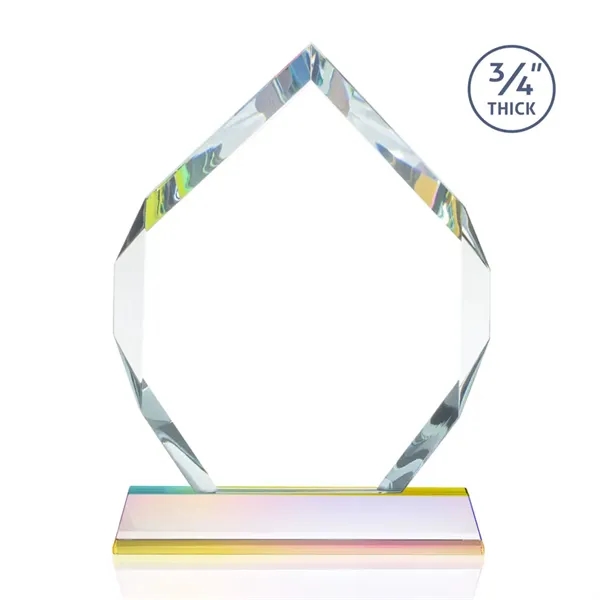 Starfire diamond shape award on a tall tapered Optical Base.... from ASI 84592 St Regis Group / St Regis