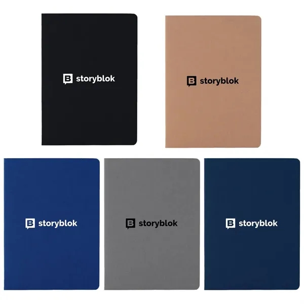 Notebook with 30 pages of recycled paper and stitch-bound design.... from ASI 88060 Snugz/USA Inc