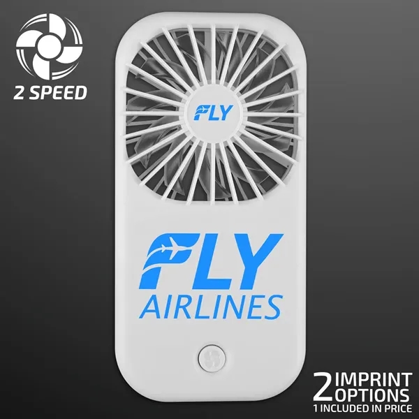 White Fan with Kickstand; Blank & Imprint Pricing... from ASI 34194 ALightPromos