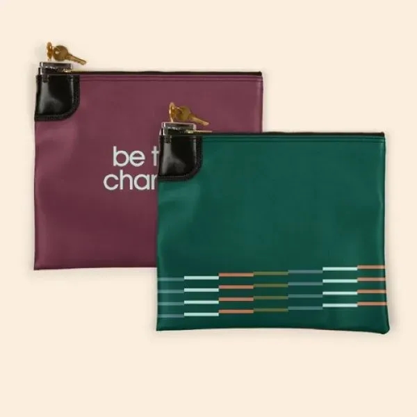 Bank deposit bag, expanded vinyl, standard swing locks, 10.5" x 9".... from ASI 74710 Numo / NUMO