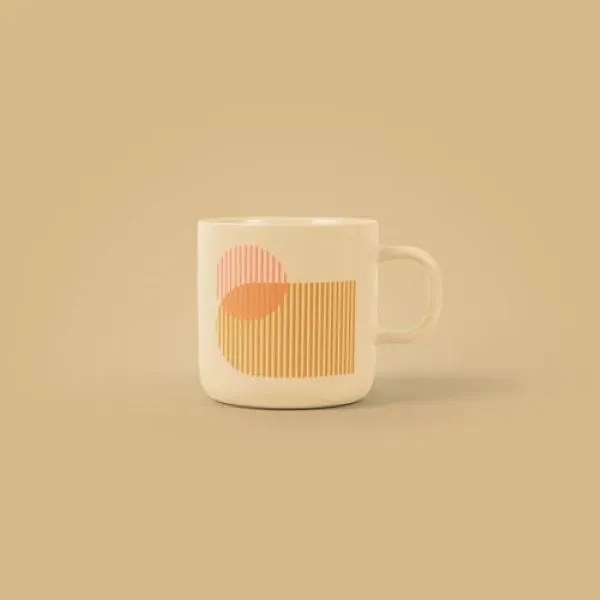 12 OZ COFFEE MUG WITH MODERN SILHOUETTE AND MATTE FINISH... from ASI 74710 Numo