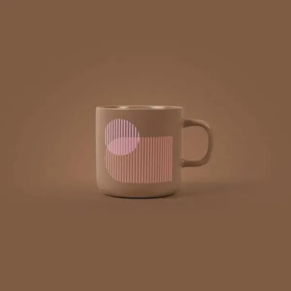 12 OZ COFFEE MUG WITH MODERN SILHOUETTE AND MATTE FINISH... from ASI 74710 Numo