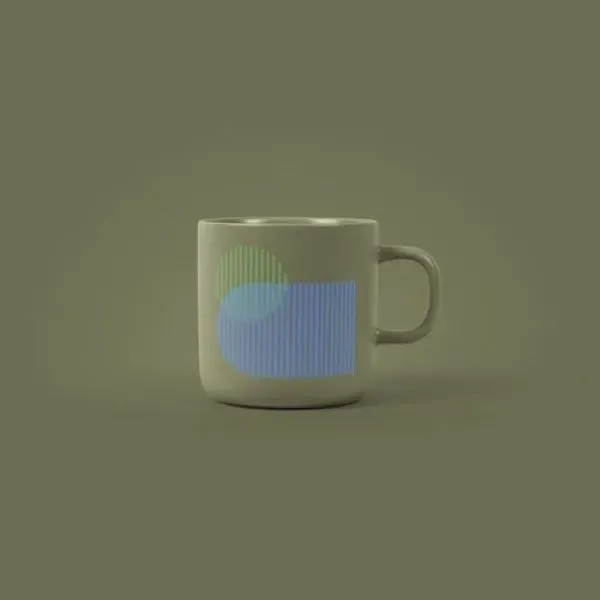 12 OZ COFFEE MUG WITH MODERN SILHOUETTE AND MATTE FINISH... from ASI 74710 Numo