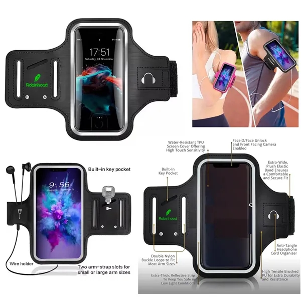 iBank® Sport Armband for iPhone 16, Galaxy Phones & More... from ASI 79909 Promotek