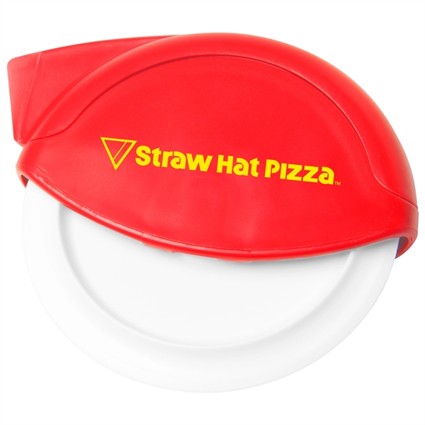 Pizza Cutter easily slices pizzas, quesadillas, brownies and more. Contoured blade... from ASI 52840 Evans Manufacturing