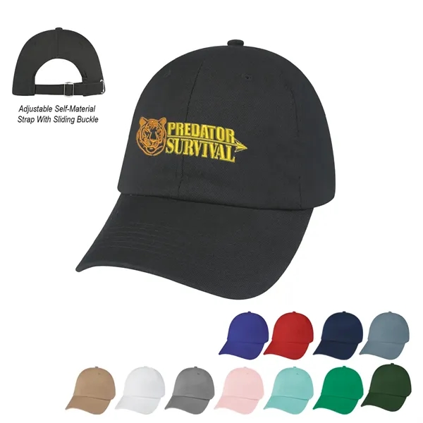 Washed Cotton Cap.  100% Washed Cotton Twill, 6 Panel, Low... from ASI 61125 Hit Promotional Products / Hit®