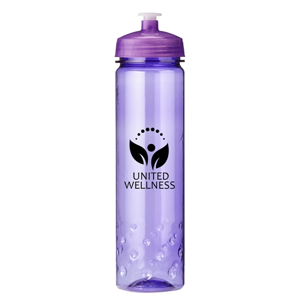 24 oz Plastic Sports Water Bottle with Euro body bubble design,... from ASI 52840 Evans Manufacturing