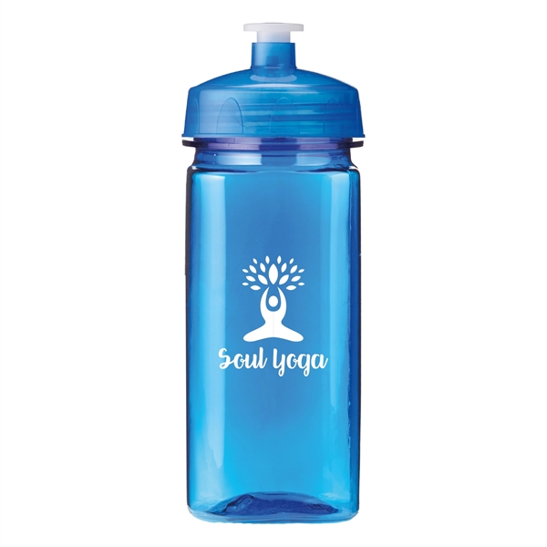 16 oz. Sports Water Bottle with push/pull lid and wide mouth.... from ASI 52840 Evans Manufacturing