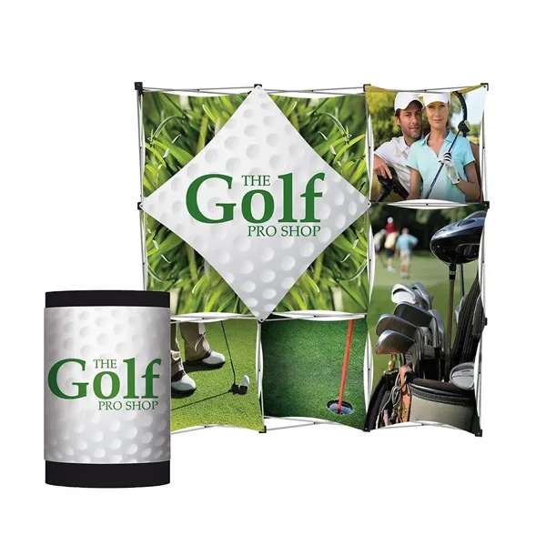 GeoMetrix Total Show Pop Up display package with nine-quad fabric panel... from ASI 87188 Showdown Displays