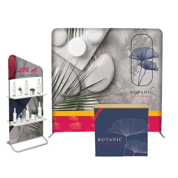 Product Sampler Total Show Package with 8' EuroFit Incline display with... from ASI 87188 Showdown Displays