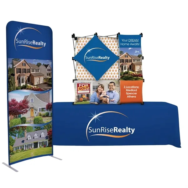 Micro GeoMetrix Pop-Up Total Show Package with double-sided 9-quad panel display... from ASI 87188 Showdown Displays