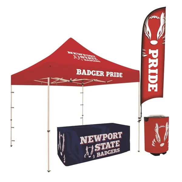 Tailgater Total Show Package with event tent, sail sign, cooler and... from ASI 87188 Showdown Displays