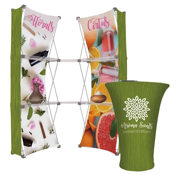 Deluxe GeoMetrix Narrow Corner Connector display kit with aluminum frames, panels,... from ASI 87188 Showdown Displays