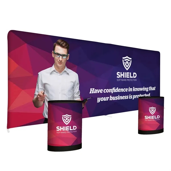 Publicity Pro Total Show 20' EuroFit wall display package with two... from ASI 87188 Showdown Displays