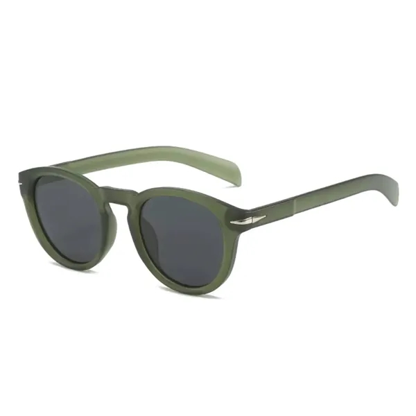 Unisex oval polycarbonate sunglasses plus laser engraving on 1 location plus... from ASI 37218 Athena Promo (tm)
