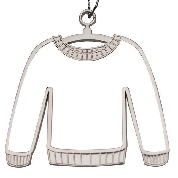 2.5" die cast zinc alloy Christmas ugly sweater two-sided hanging ornament.... from ASI 52263 EMT / EMT EMT EASY