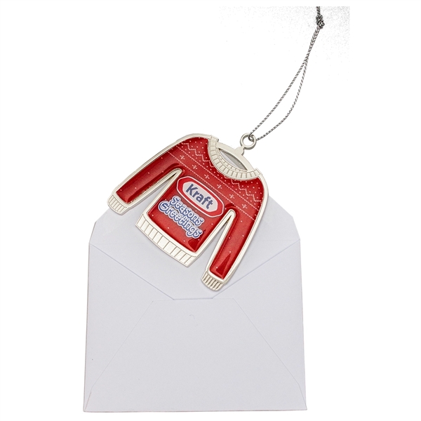 2.5" die cast zinc alloy Christmas ugly sweater two-sided hanging ornament.... from ASI 52263 EMT / EMT EMT EASY