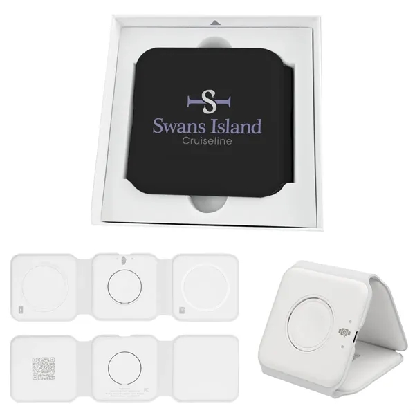 3-in-1 travel charger with a type-C input and cord.... from ASI 61125 Hit Promotional Products / Hit®