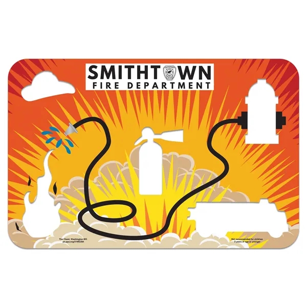 4 7/8" x 7 1/2" chipboard fire prevention stencil with five... from ASI 44830 The Chest