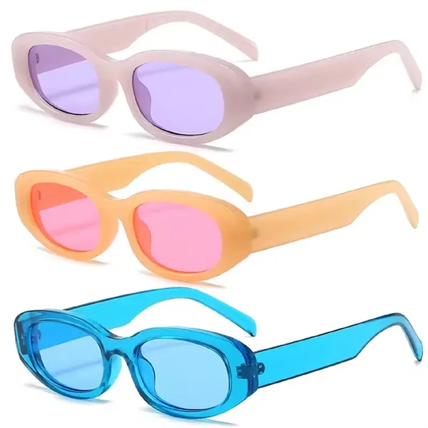 Women retro small sunglasses plus laser engraving on 1 location plus... from ASI 37218 Athena Promo (tm)