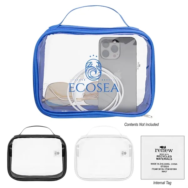 2" x 6.25" x 8.5" clear PVC toiletry bag.... from ASI 61125 Hit Promotional Products / Hit®