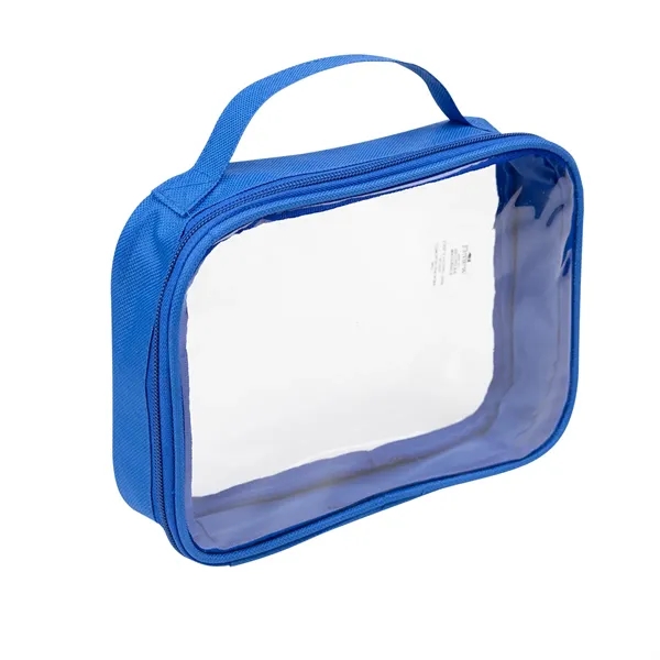 2" x 6.25" x 8.5" clear PVC toiletry bag.... from ASI 61125 Hit Promotional Products / Hit®