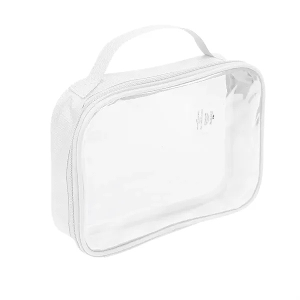 2" x 6.25" x 8.5" clear PVC toiletry bag.... from ASI 61125 Hit Promotional Products / Hit®