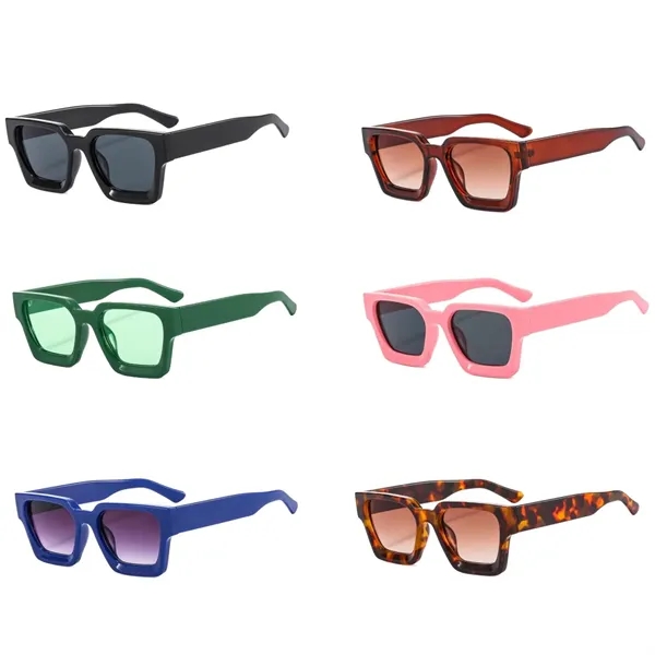 Unisex classic square sunglasses plus laser engraving on 1 location plus... from ASI 37218 Athena Promo (tm)