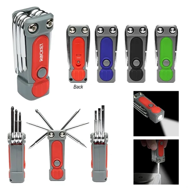 6-in-1 multi-tool with LED light.... from ASI 61125 Hit Promotional Products / Hit®