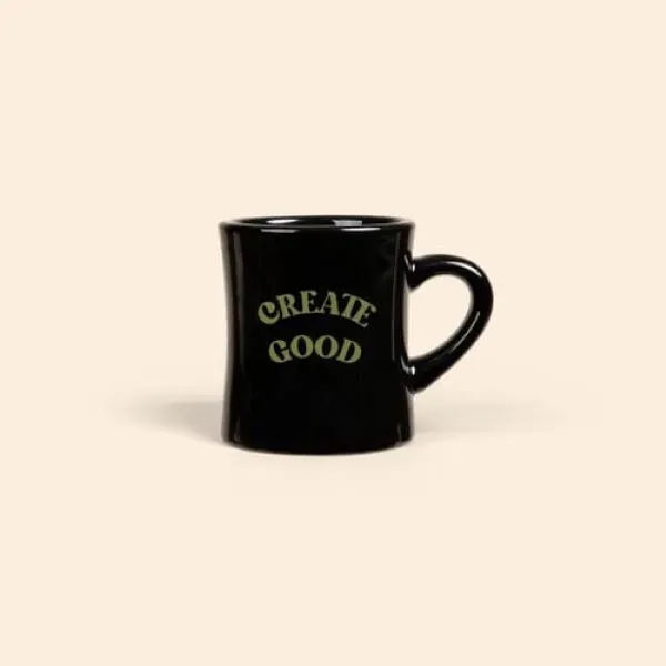 Restaurant-Grade Diner Mug 10 oz. Vitrified.  Color options: Black, White,... from ASI 74710 Numo / NUMO