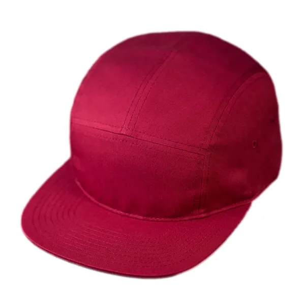 Premium Cotton Twill, 5 Panel Camp Crown, Flat Bill, Woven Nylon... from ASI 72657 Active Life Promo / Active Life